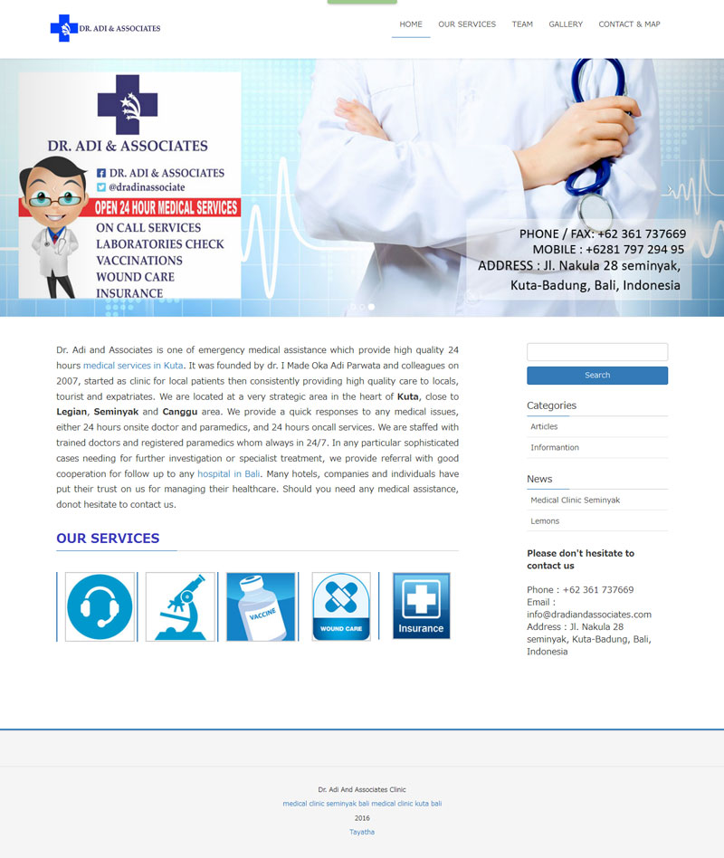 Dr. Adi and Associates | medical clinic seminyak